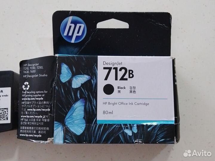 Картридж hp 712B черный