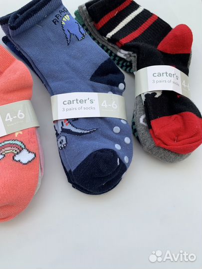 Носки детские carters новые 1-2, 4-6, 6-8, 8-12