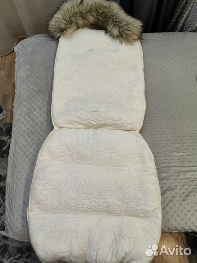 Зимний конверт в коляску на овчине