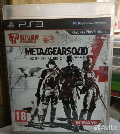Игра на ps 3 Metal Gear Solid 4
