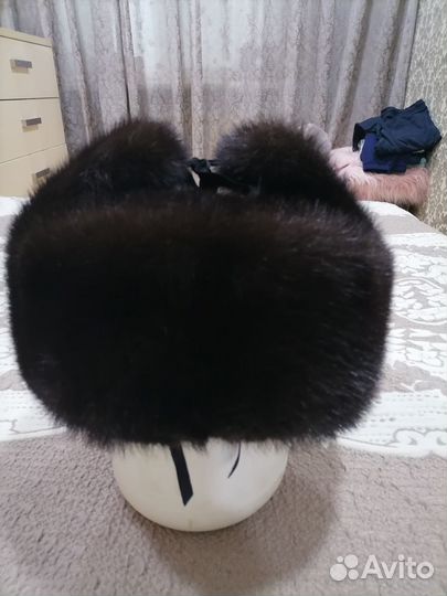 Норковая шапка мужская ушанка
