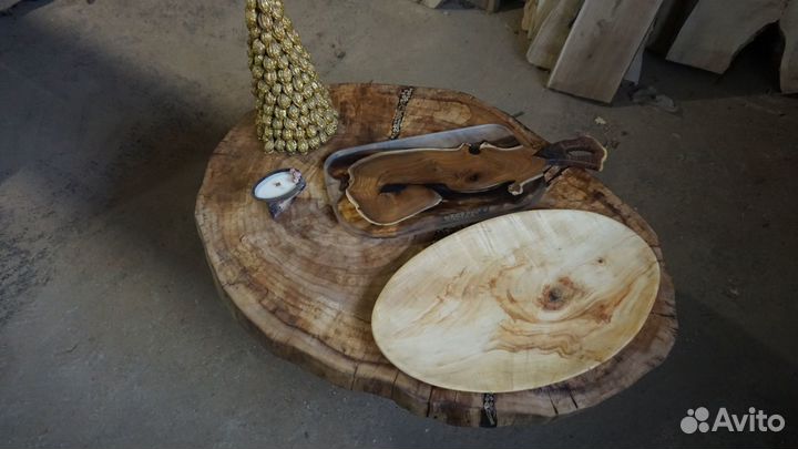 Блюдо тарелка из дерева, новая