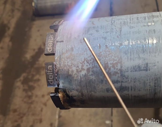 Востановление алмазных коронок напайка сегментов