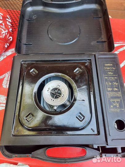 Газовая настольная плитка с балоньчиком в коробке