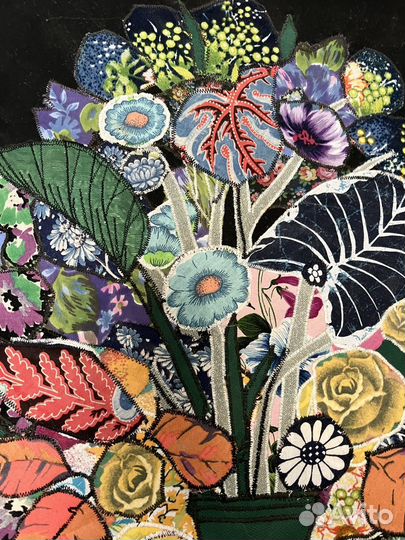 Картина Аппликация. Пэчворк.Ручная работа