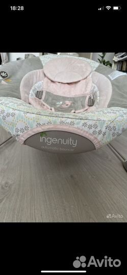 Шезлонг детский с вибрацией