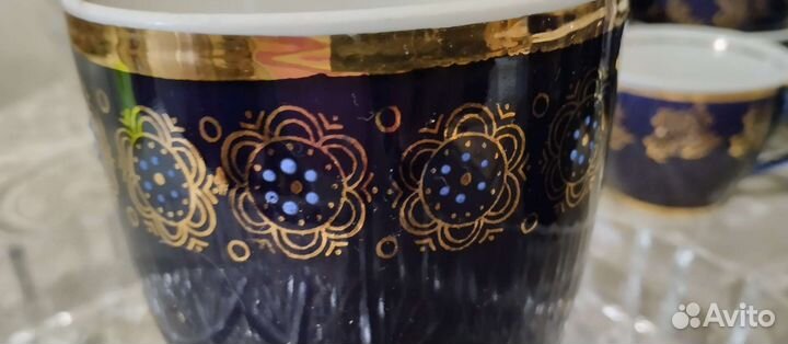 Кружка кобальт, Довбышевский фарфоровый завод СССР