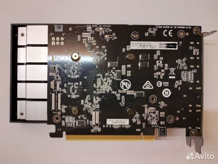 Видеокарта gigabyte Intel Arc A380 windforce OC