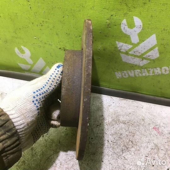 Диск тормозной передний не вентилируемый Фольксв