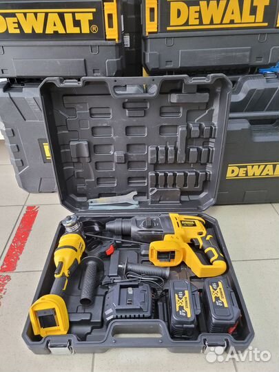 Набор аккумуляторный Перфоратор + ушм Dewalt 2в1