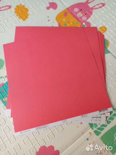 Бумага. Цветной картон. 8 листов