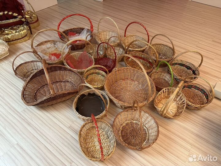 Корзины плетенные 22 штуки
