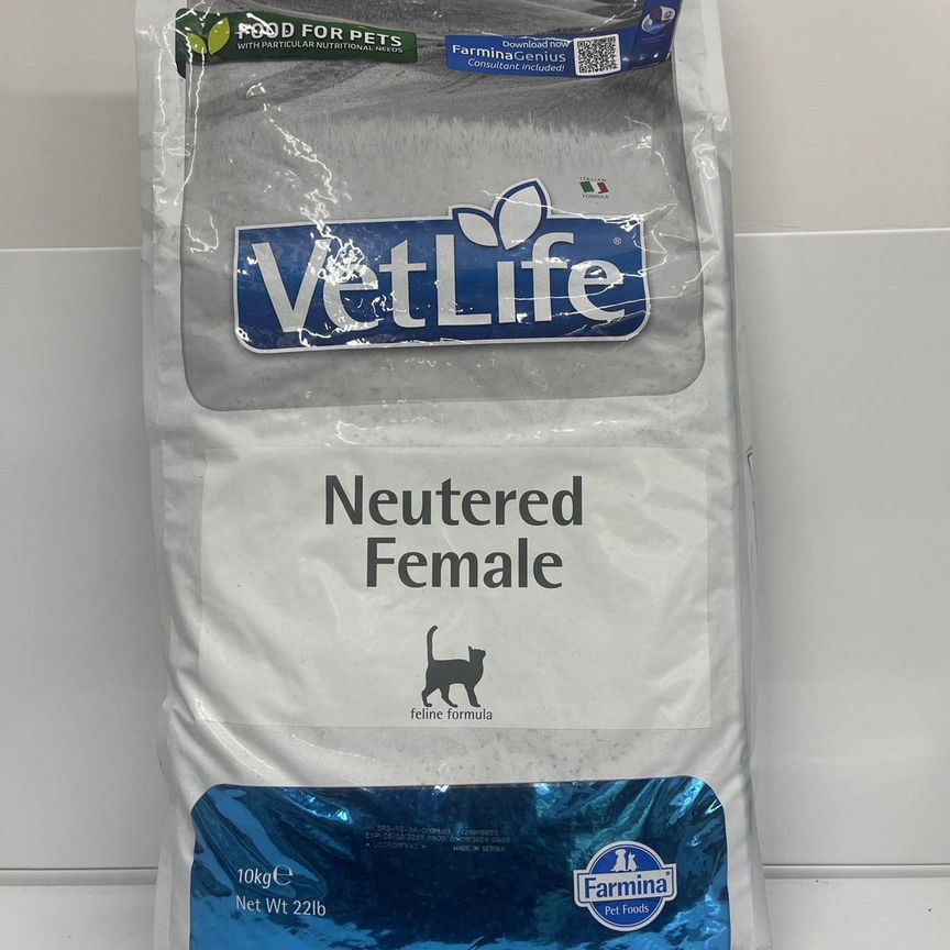 Сухой корм Farmina vet life Neutered Female 10kg