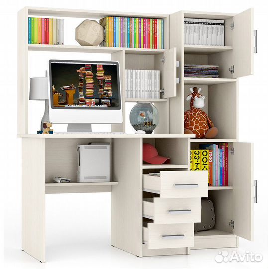 Компьютерный стол с колонкой ск-9 цвет дуб