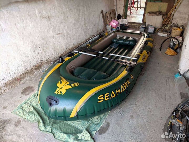 Надувная лодка intex seahawk 4