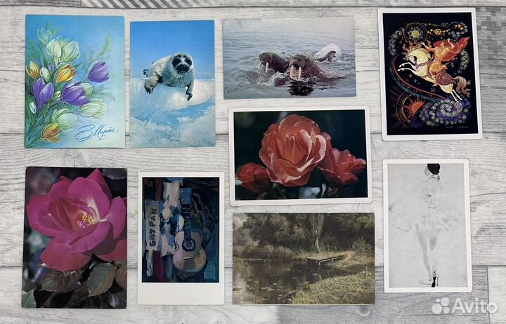 Открытки почтовые карточки СССР чистые 15штук