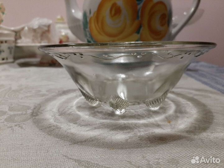 Конфетница вазочка стекло СССР