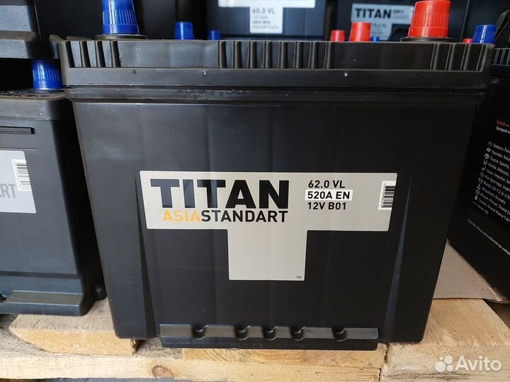 Аккумулятор Титан Стандар 62 Азиатский корпус