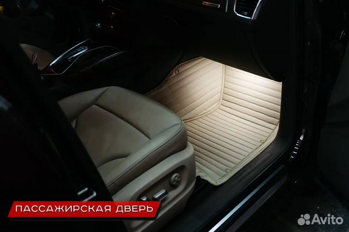 Автомобильные 3D коврики из экокожи