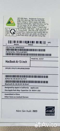 Macbook air m1 8 256 space gray
