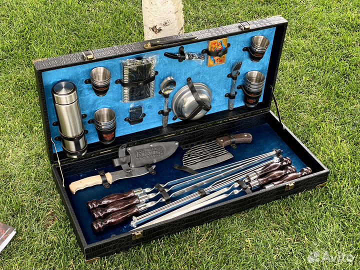 Набор шашлычный в подарочном кейсе