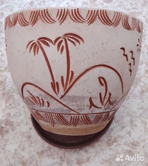 Горшок для цветов керамика