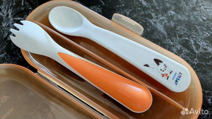 Philips avent вилка и ложка