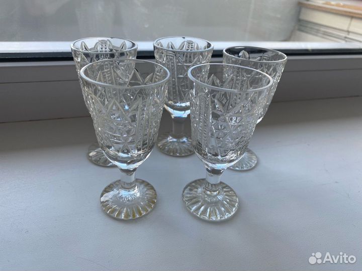 Рюмки хрустальные
