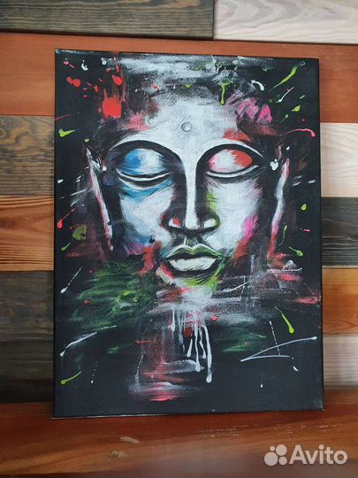 Картина акрилом на холсте
