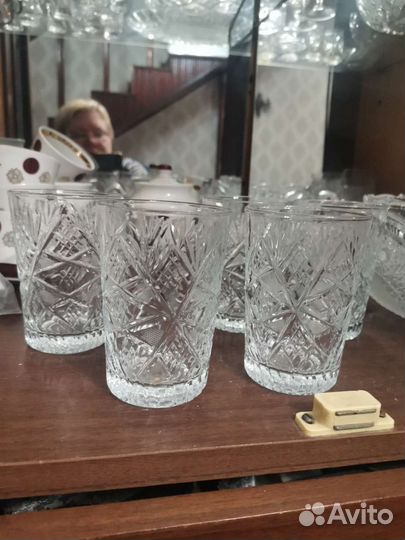 Рюмки и стаканы из хрусталя