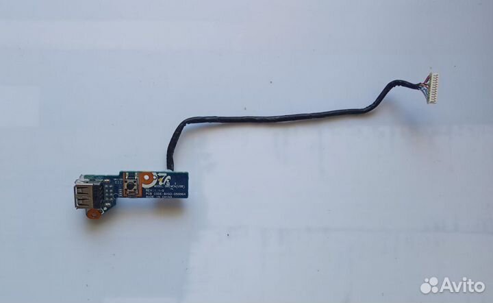 Плата кнопки включения и USB ноутбука Samsung R525