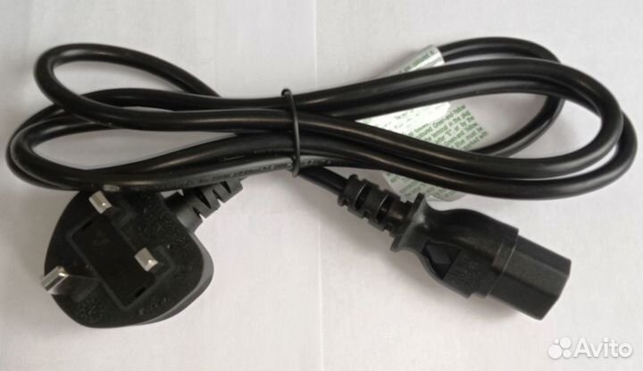 Кабель питания (Type G) 3pin IEC-320-C13, 1,8 m