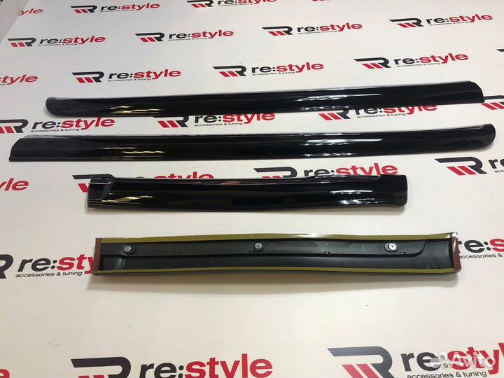 Молдинги дверей Toyota Land Cruiser Prado 150 Черн