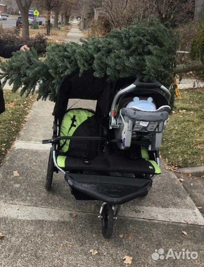 Аренда/продажа. Коляска для двойни с автолюлькой