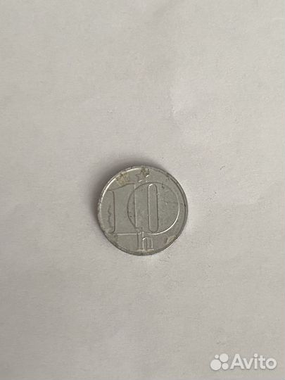 Монета 10 геллер