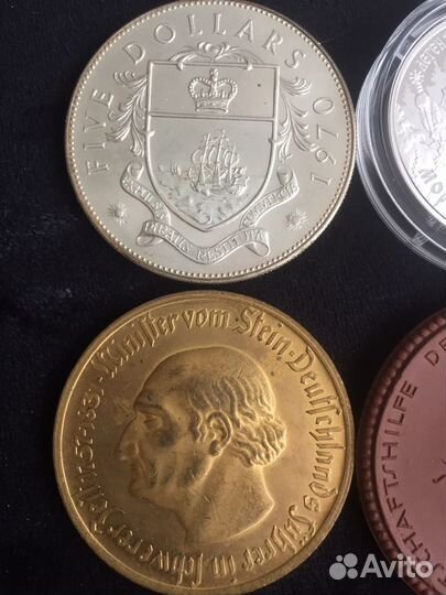 Монеты большие серебро керамика