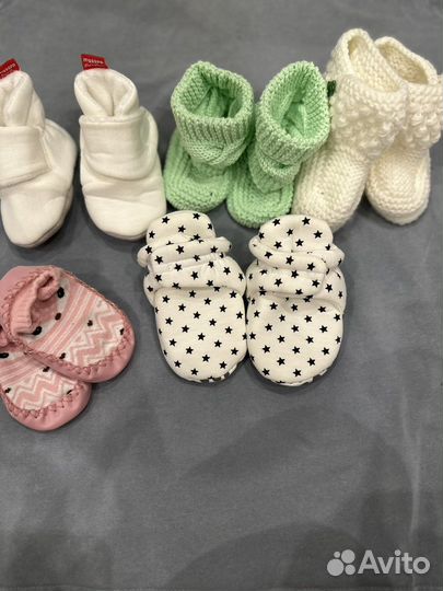 Пинетки носочки для девочки