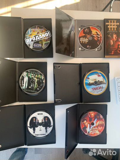 DVD Звездные войны, Люди в черном, Матрица, Такси