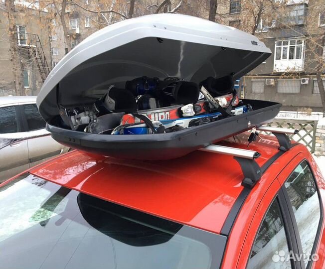 Автомобильный бокс Koffer A430 (серый матовый)