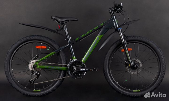 Велосипед horh tony tyhd 4.4 24 (2023) Gray-Green