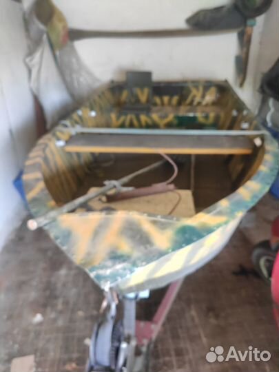 Лодка алюминевая охотник 350 на прицепе курганинск