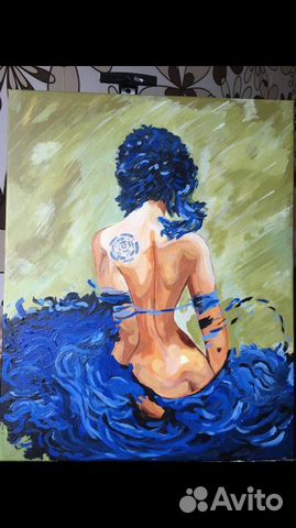 Картина маслом (морская нимфа)