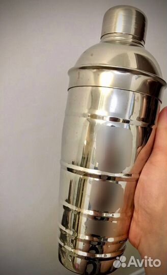 Шейкер для коктейлей+ щипцы для льда (набор)