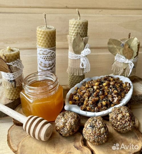 Мёд перга прополис