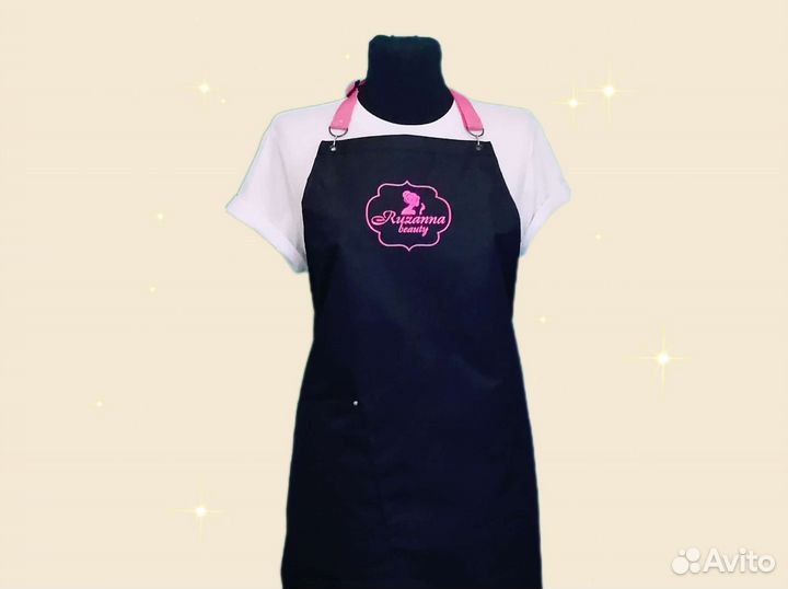 Фартук для бьюти мастера с логотипом