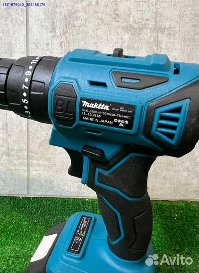 Makita 2 в 1 Гайковерт +Шуруповерт Безщеточный