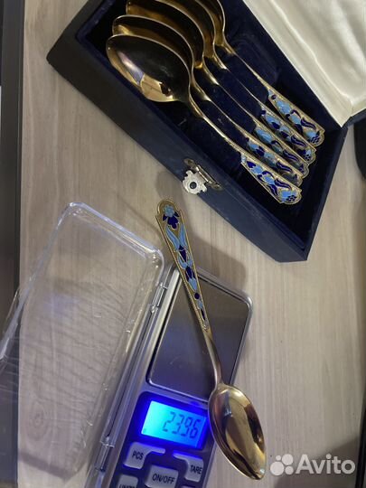 Набор серебряных чайных ложек