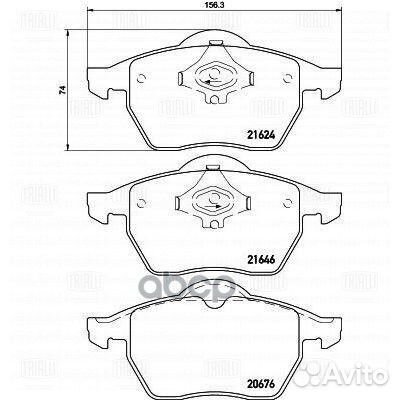 Колодки тормозные audi A4 9501/volkswagen passat