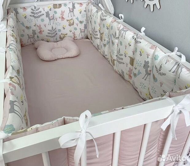 Бортики в детскую кроватку бу