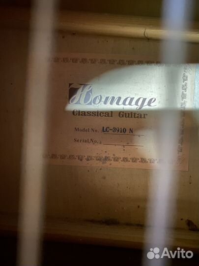 Гитара Homage LC-3910 N